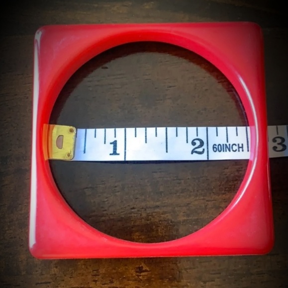 Vintage 1980s Orange Bangle Bracelets - Picture 4 of 4